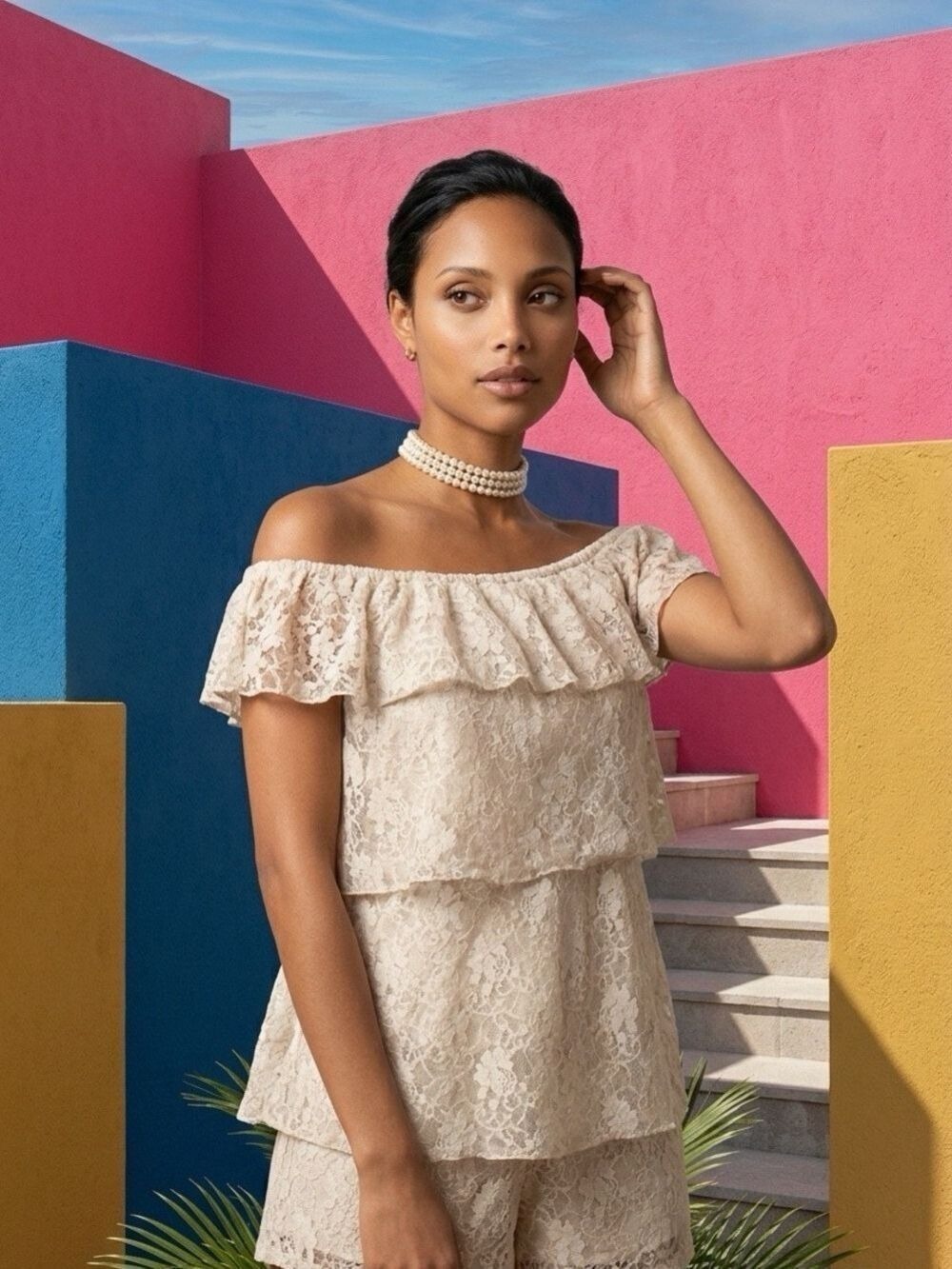 💗Lovely Layered Lacy Kenar Top (M) You’ll Love💗